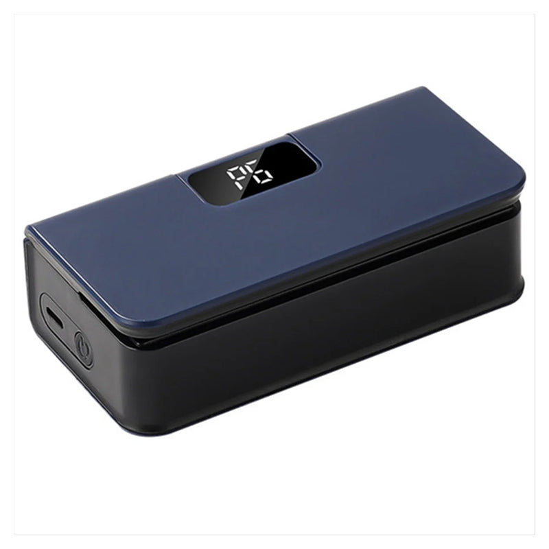 🔌✨ PROMO -50% ! Scelleuse de Sachets 2-en-1 USB-C – 6 Niveaux de Chauffage, Lame Cutter & Rechargeable (Blanc/Bleu)