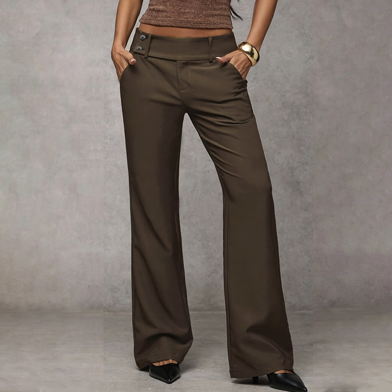🌺 50 % DE RÉDUCTION 💐 Pantalon de costume évasé élégant pour femme