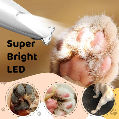 🐾 Tondeuse Rechargeable Étanche pour Animaux – Silencieuse, lame précise & LED intégrée – Idéale pour un toilettage doux à la maison 🛁