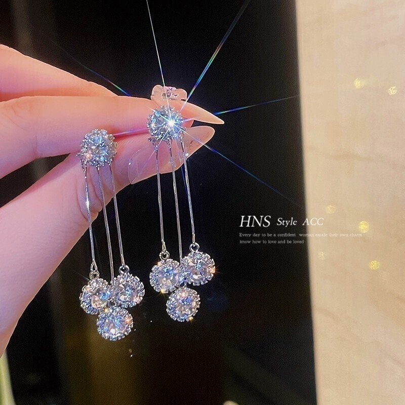 📢50 % DE RÉDUCTION !! Boucles d'oreilles pétales rondes en zircon