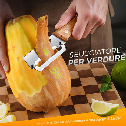 🥕 2 ACHETÉS, 1 OFFERT! 🔪 Épluche-Légumes Multifonctionnel – Lame en Acier Inoxydable, Manche Ergonomique & Idéal Pour Fruits & Légumes ✨