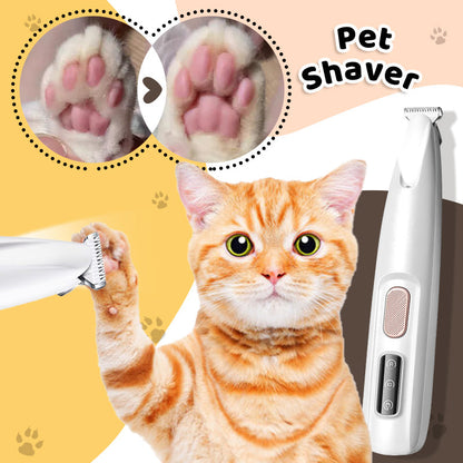 🐾 Tondeuse Rechargeable Étanche pour Animaux – Silencieuse, lame précise & LED intégrée – Idéale pour un toilettage doux à la maison 🛁