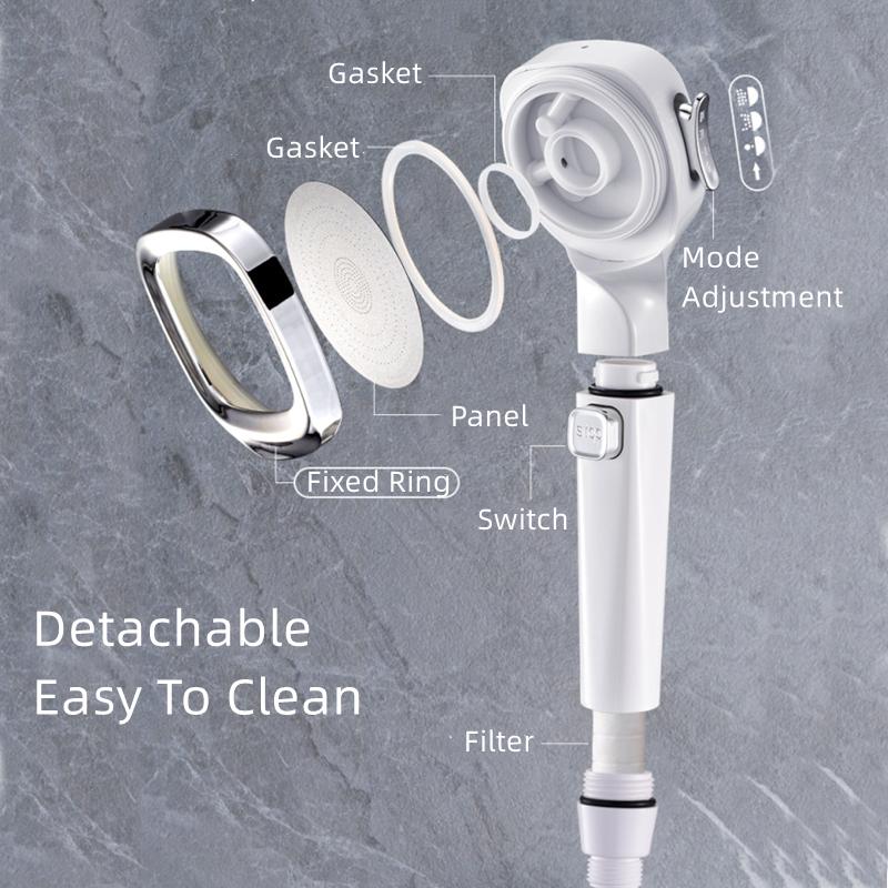 💥Hot Sale 💥 4-mode Pomme de douche sous pression-Interrupteur de pause