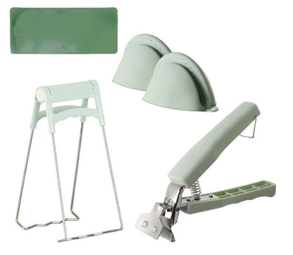🍲 -50% ! ✨ Pince Anti-Brûlure pour Bols – Acier Inox + Silicone + PP – Réglable & Résistante à la Chaleur pour Cuisine Sécurisée 🔧