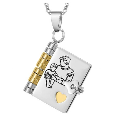 👑📖 PROMO -50% ! Collier Livre "Ma Petite Étoile" pour Fille – Message Personnalisable, Acier Inox & Boîte Cadeau (Livraison Mondiale)