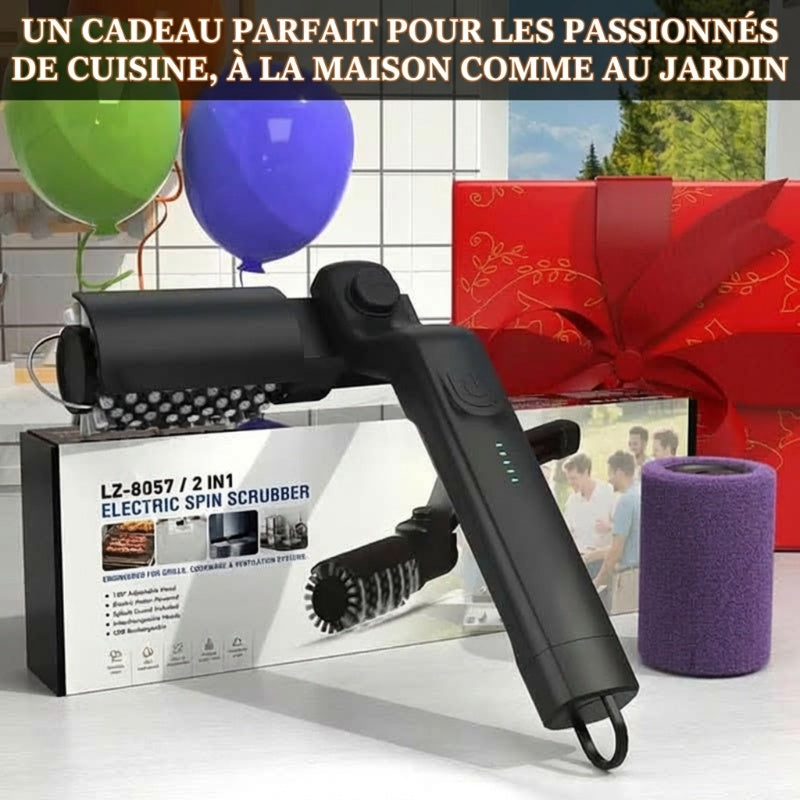 🌞 50 % DE RÉDUCTION！！！✨Brosse nettoyante électrique sans fil pour barbecues