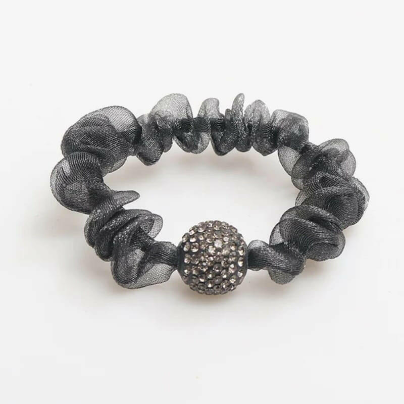 🌟Elegant Rhinestone Mesh Hair Ties💕
