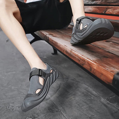 ✨ PROMO -50% ! Sandales d'Été Décontractées à Semelles Souples en Maille Respirante pour Hommes