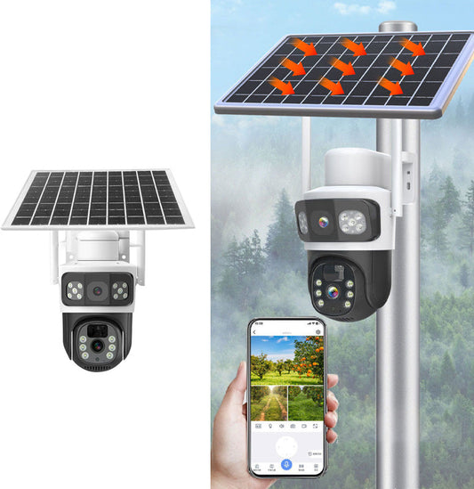 Qui entre chez vous ? La caméra solaire qui voit tout, alerte tout, dissuade tout. 🚨  Traduction :