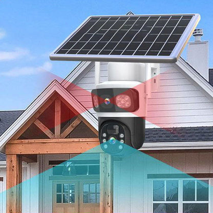 Qui entre chez vous ? La caméra solaire qui voit tout, alerte tout, dissuade tout. 🚨  Traduction :