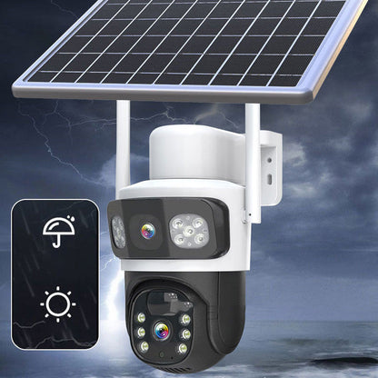 Qui entre chez vous ? La caméra solaire qui voit tout, alerte tout, dissuade tout. 🚨  Traduction :