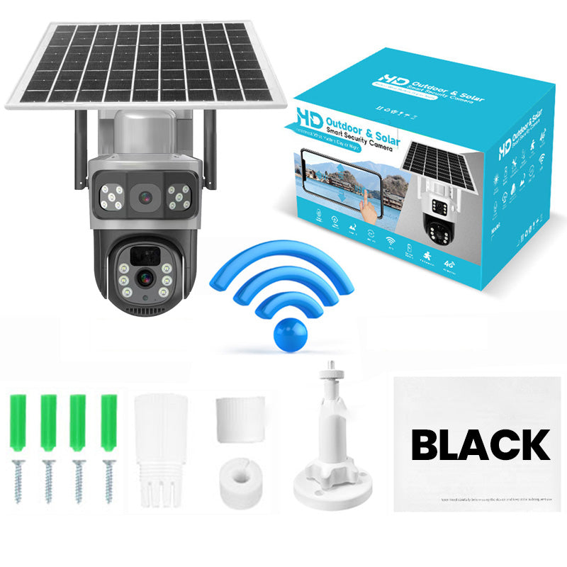 Qui entre chez vous ? La caméra solaire qui voit tout, alerte tout, dissuade tout. 🚨  Traduction :