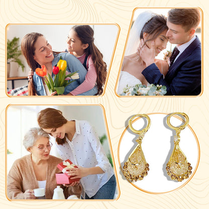 📢50 % de réduction !! ⏰💎Boucles d'oreilles en forme de larme plaquées or pour femme