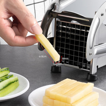 📢📢50% DE RÉDUCTION !! ⏰Trancheuse à Pommes de Terre & Concombres – Inox – 4 Ventouses & Lame Pro for Cuisine