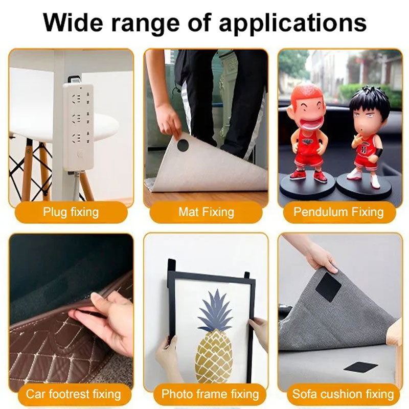 🧹 ACHETEZ 2, OBTENEZ 1 GRATUIT! 👻 20PCS Autocollants Fantom pour Tapis – Invisibles, Ultra-Adhésifs & Parfaits Pour Fixer Les Tapis Sans Glissement 🛡️