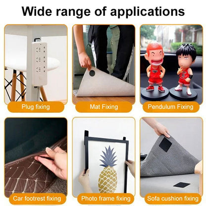 🧹 ACHETEZ 2, OBTENEZ 1 GRATUIT! 👻 20PCS Autocollants Fantom pour Tapis – Invisibles, Ultra-Adhésifs & Parfaits Pour Fixer Les Tapis Sans Glissement 🛡️