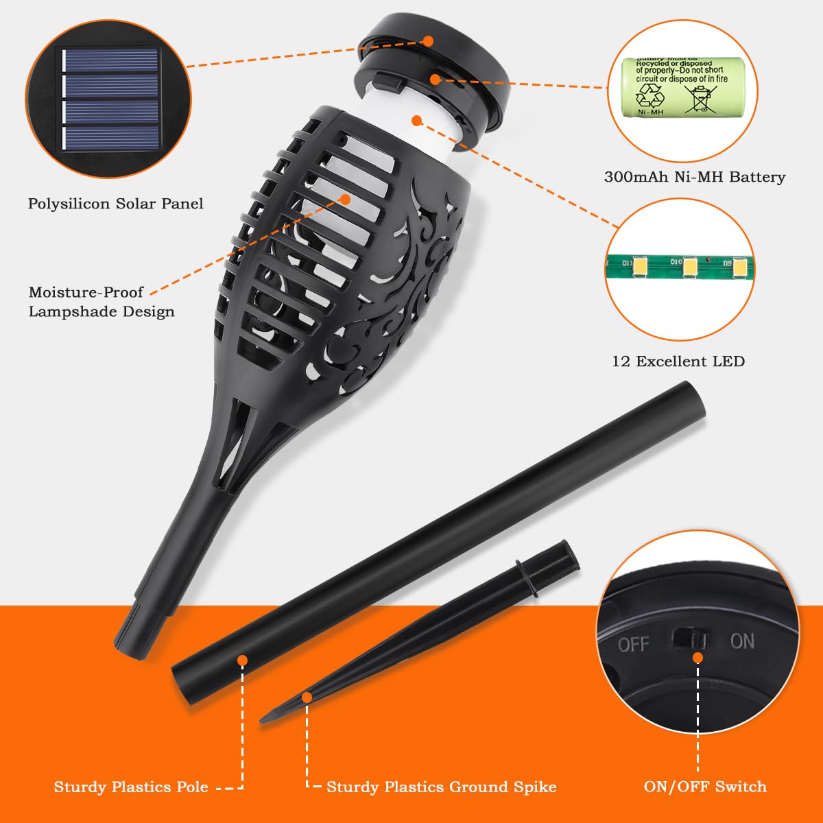 💖⚡️ Réduction exceptionnelle : -50% à -64% 🔆 2026 Solar Tech | Outdoor Garden Torch Lamps | Auto-On at Dusk ⚡【New】