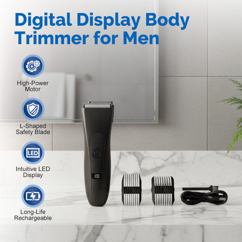 📢📢 -50% !! ✨ Tondeuse Corps Écran Digital pour Hommes