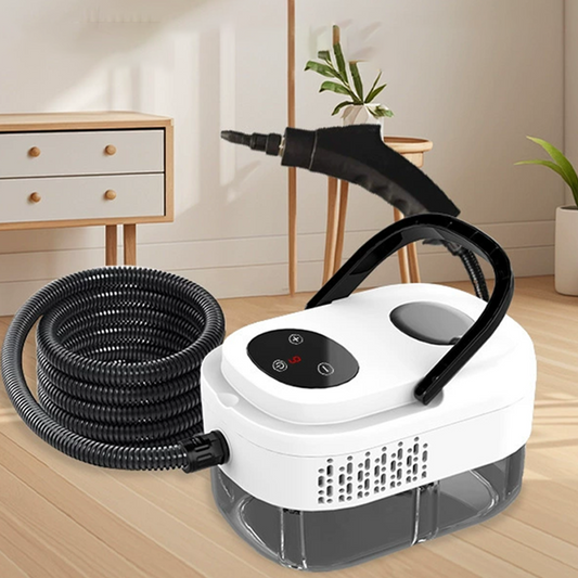 🧹💨 PROMO -50% ! Kit de Nettoyage Vapeur Portable – 5 Niveaux, 15s Chauffage & Sans Produits Chimiques (Blanc/Noir)