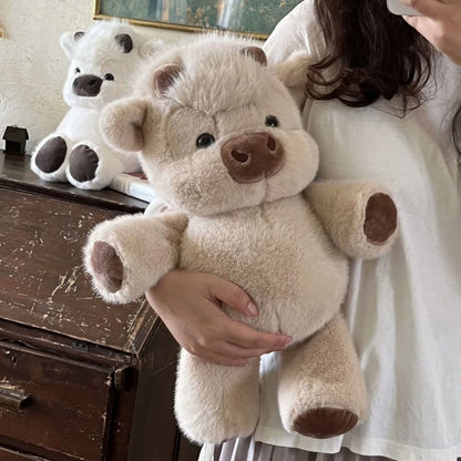 🧸 60% DE RÉDUCTION 🐮 Peluche vache Highland – Toute douce, taille parfaite pour câlins – Idéale pour déco chambre ou petit cadeau réconfortant – douce et moelleuse ✨🏠