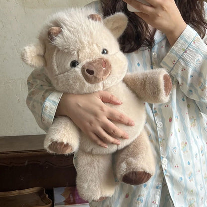 🧸 60% DE RÉDUCTION 🐮 Peluche vache Highland – Toute douce, taille parfaite pour câlins – Idéale pour déco chambre ou petit cadeau réconfortant – douce et moelleuse ✨🏠