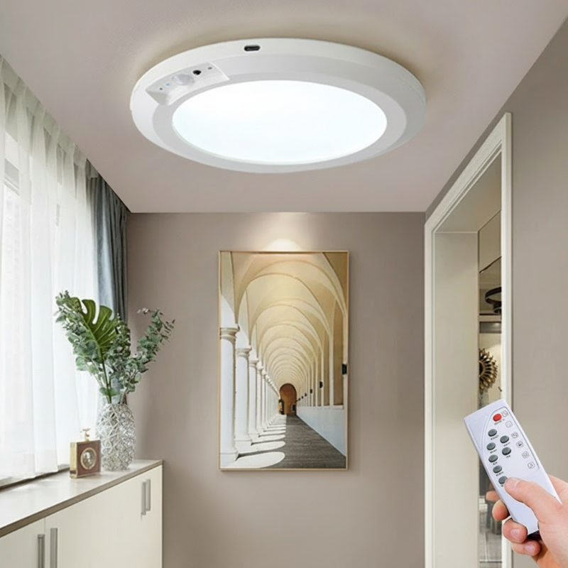 💎50% DE RÉDUCTION! 💎 Plafonnier à Détection de Mouvement –💡Rechargeable, Magnétique & Télécommande Incluse
