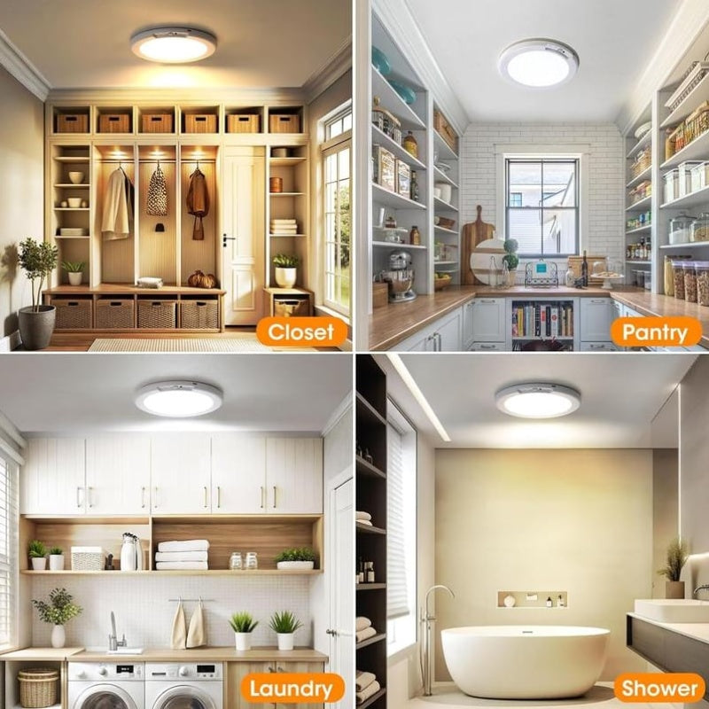 💎50% DE RÉDUCTION! 💎 Plafonnier à Détection de Mouvement –💡Rechargeable, Magnétique & Télécommande Incluse