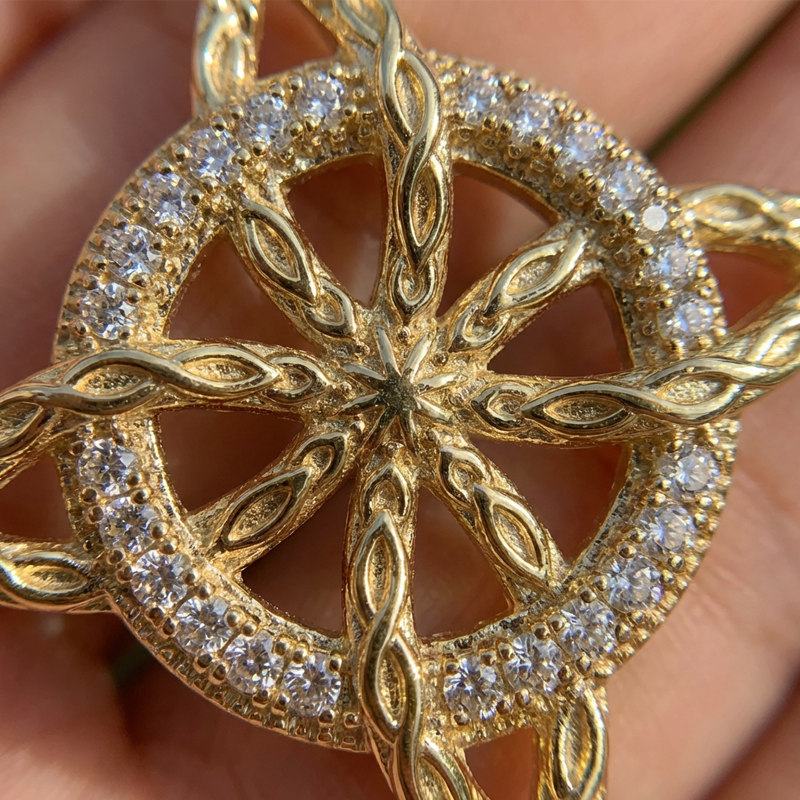 🔥Collier pendentif « nœud de sorcière » unisexe📿