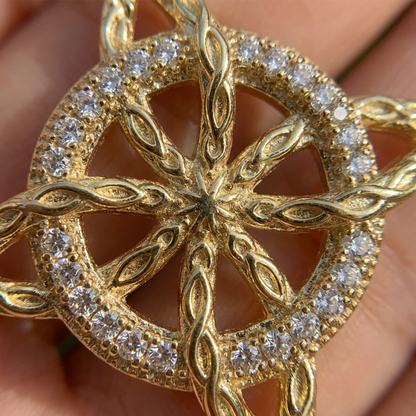 🔥Collier pendentif « nœud de sorcière » unisexe📿