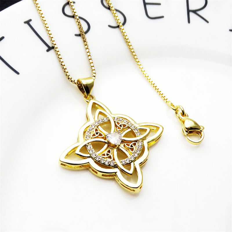 🔥Collier pendentif « nœud de sorcière » unisexe📿