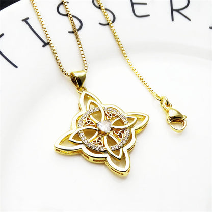 🔥Collier pendentif « nœud de sorcière » unisexe📿