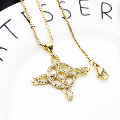 🔥Collier pendentif « nœud de sorcière » unisexe📿