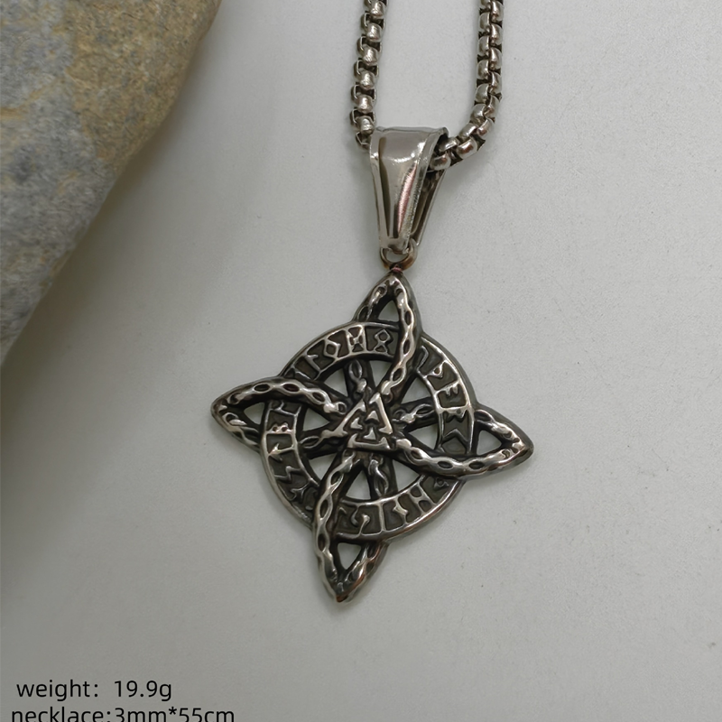 🔥Collier pendentif « nœud de sorcière » unisexe📿