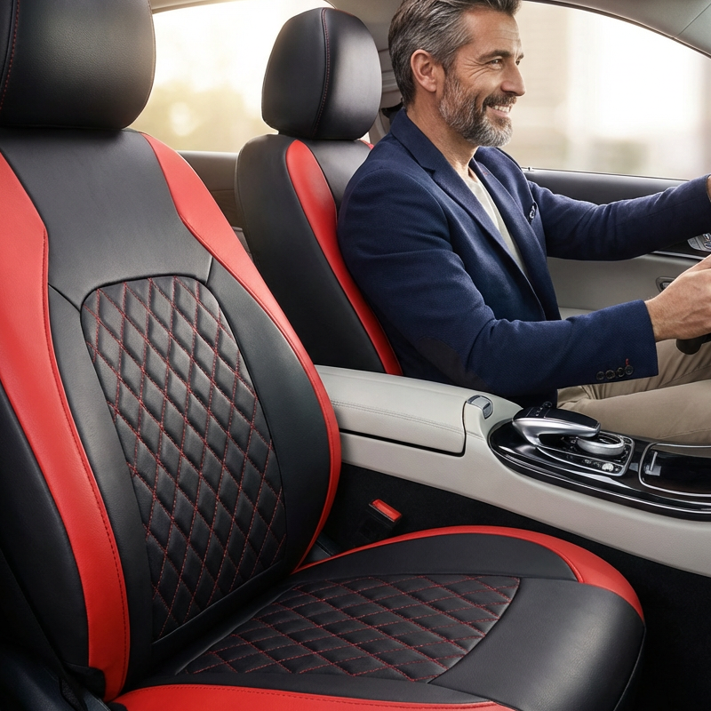 📢📢49 % de réduction !! ⏰Ensemble de 9 housses de siège en cuir universelles pour voiture