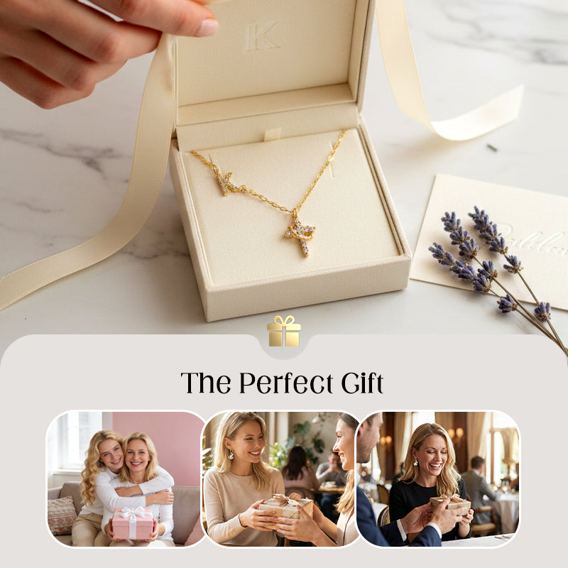 💎 50 % DE RÉDUCTION ! 💎 Collier à maillons délicats en forme de pétales avec pendentif initiale – Longueur réglable, design étincelant et inspiré de la foi ✨📿