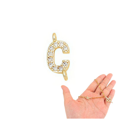 💎 50 % DE RÉDUCTION ! 💎 Collier à maillons délicats en forme de pétales avec pendentif initiale – Longueur réglable, design étincelant et inspiré de la foi ✨📿