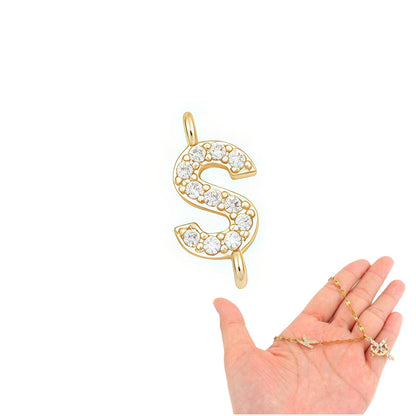 💎 50 % DE RÉDUCTION ! 💎 Collier à maillons délicats en forme de pétales avec pendentif initiale – Longueur réglable, design étincelant et inspiré de la foi ✨📿