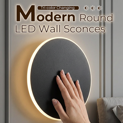 💎 -50% APPLIQUE MURALE LED MODERNE ! 💎 Design Éclipse, Tactile & Dimmable pour Chambre et Couloir