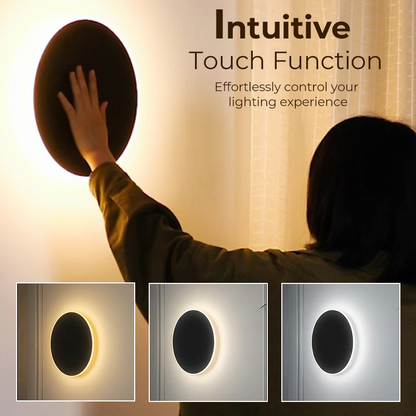 💎 -50% APPLIQUE MURALE LED MODERNE ! 💎 Design Éclipse, Tactile & Dimmable pour Chambre et Couloir