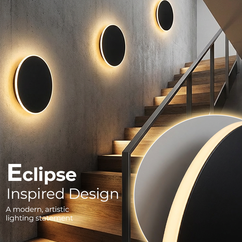 💎 -50% APPLIQUE MURALE LED MODERNE ! 💎 Design Éclipse, Tactile & Dimmable pour Chambre et Couloir