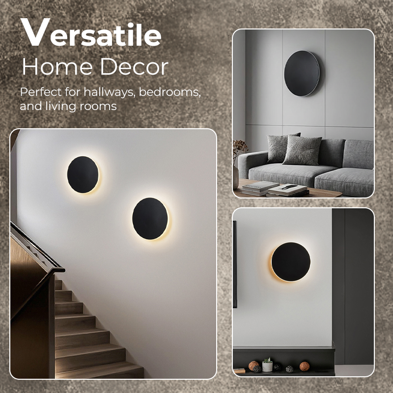 💎 -50% APPLIQUE MURALE LED MODERNE ! 💎 Design Éclipse, Tactile & Dimmable pour Chambre et Couloir