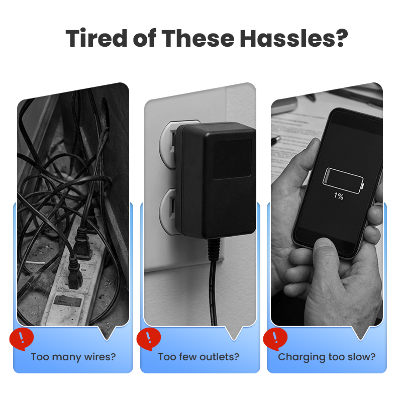 🔌 -50% ⚡ Multiprise avec Long Câble de Rallonge – Ports USB inclus, Protection contre les Surtensions & Design Compact 📱