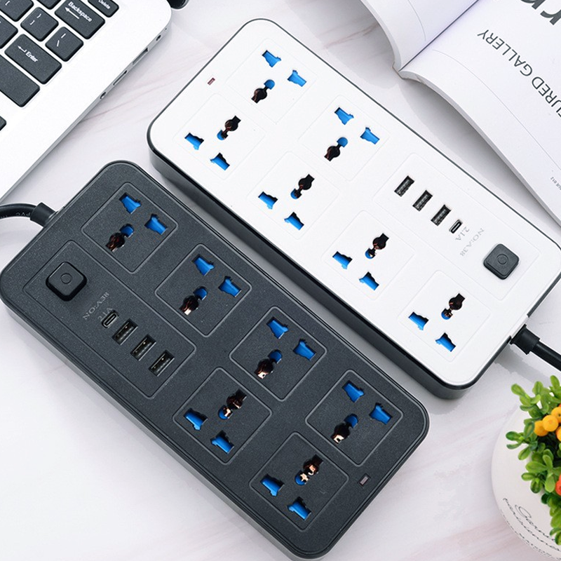 🔌 -50% ⚡ Multiprise avec Long Câble de Rallonge – Ports USB inclus, Protection contre les Surtensions & Design Compact 📱