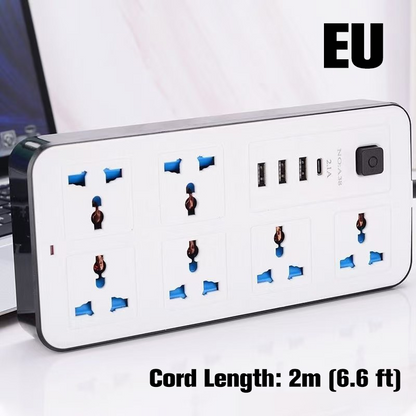 🔌 -50% ⚡ Multiprise avec Long Câble de Rallonge – Ports USB inclus, Protection contre les Surtensions & Design Compact 📱