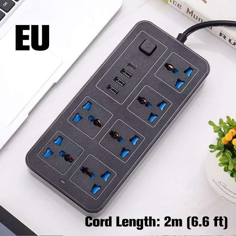 🔌 -50% ⚡ Multiprise avec Long Câble de Rallonge – Ports USB inclus, Protection contre les Surtensions & Design Compact 📱