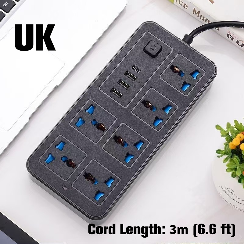 🔌 -50% ⚡ Multiprise avec Long Câble de Rallonge – Ports USB inclus, Protection contre les Surtensions & Design Compact 📱