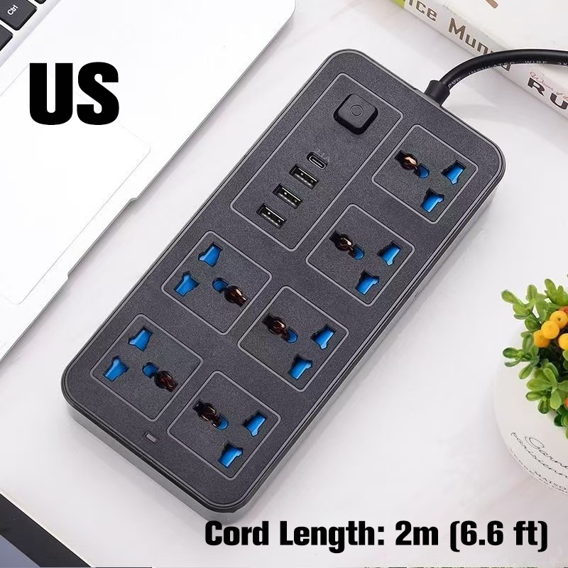 🔌 -50% ⚡ Multiprise avec Long Câble de Rallonge – Ports USB inclus, Protection contre les Surtensions & Design Compact 📱