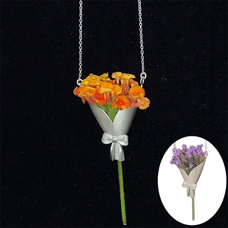 💐 50% DE RÉDUCTION! ✨ Collier Bouquet à Faire Soi-Même – Kit Créatif, Perles Colorées & Personnalisable 🎨