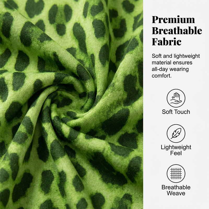 👗 OFFRE SPÉCIALE : 50% DE RÉDUCTION ! 🐆 Jupe Longue Fluide Imprimé Léopard – Taille Haute, Tissu Léger & Style Polyvalent ✨