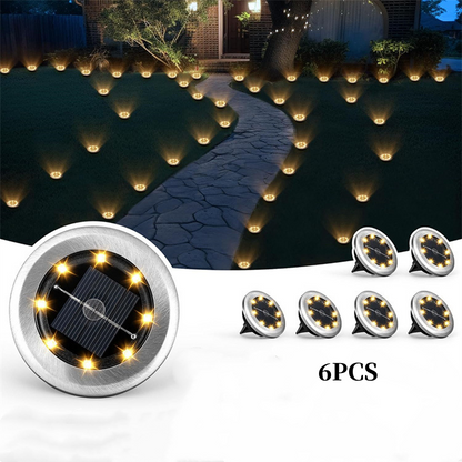 📢📢50 % de réduction ⏰💧☀️ Luminaire encastré solaire étanche pour l'extérieur – Lot de 2